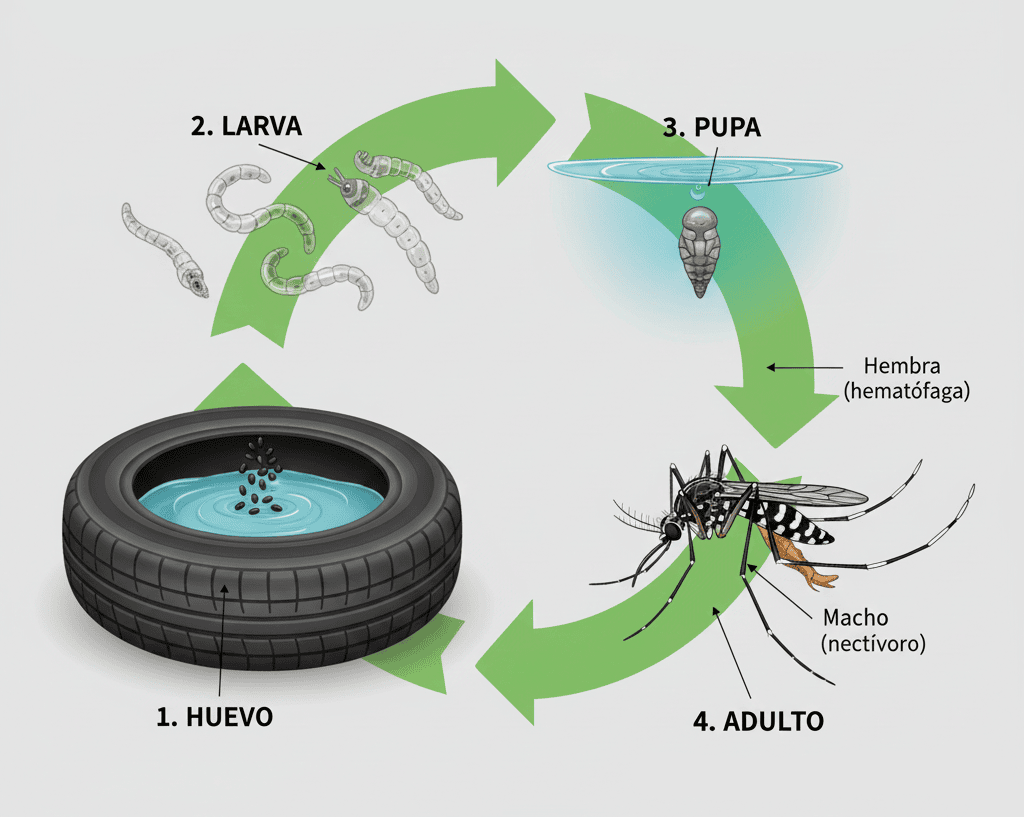 Mosquito Tigre Fases